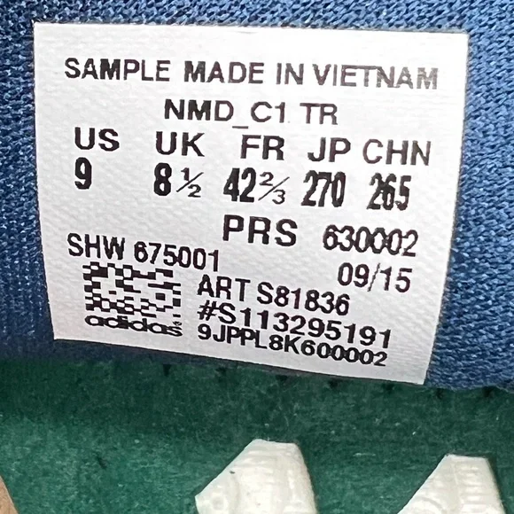 Adidas X Porter NMD C1 TR Chukka SAMPLE Rare Unreleased Teal S81836 Men Shoe 9 - Picture 7 of 13